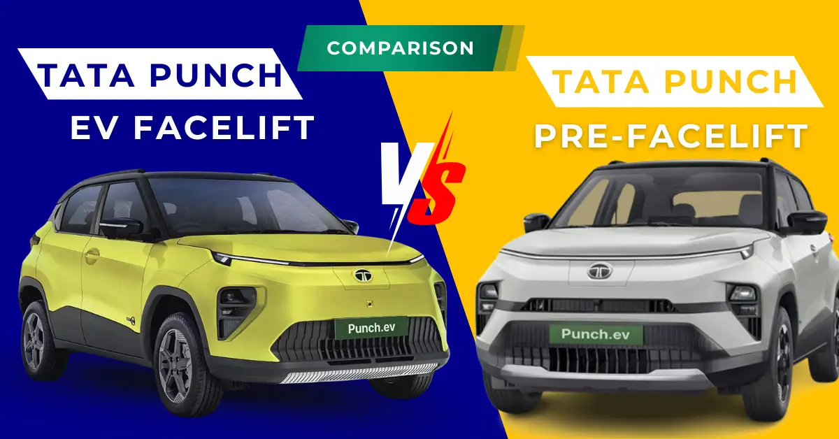 2026 Tata Punch EV Facelift Vs Pre-Facelift: What's New?