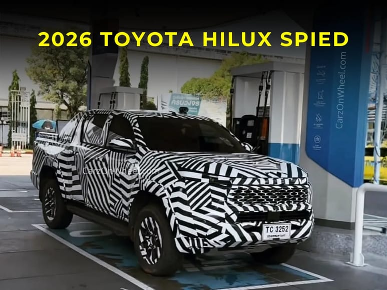 2026 Toyota Hilux Spied at a Fuel Station - See the Major Updates