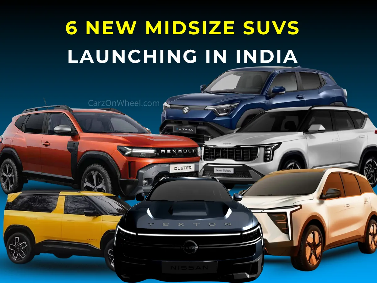 6 New Midsize SUVs Launching in India in 2025-26 6 New Midsize SUVs Launching in India in 2025-26-image