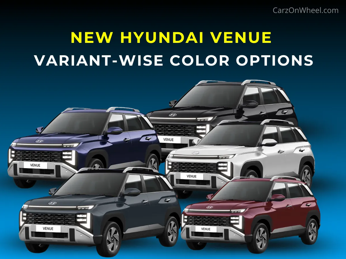 Discover all the 8 Color Options of New Hyundai Venue 2025