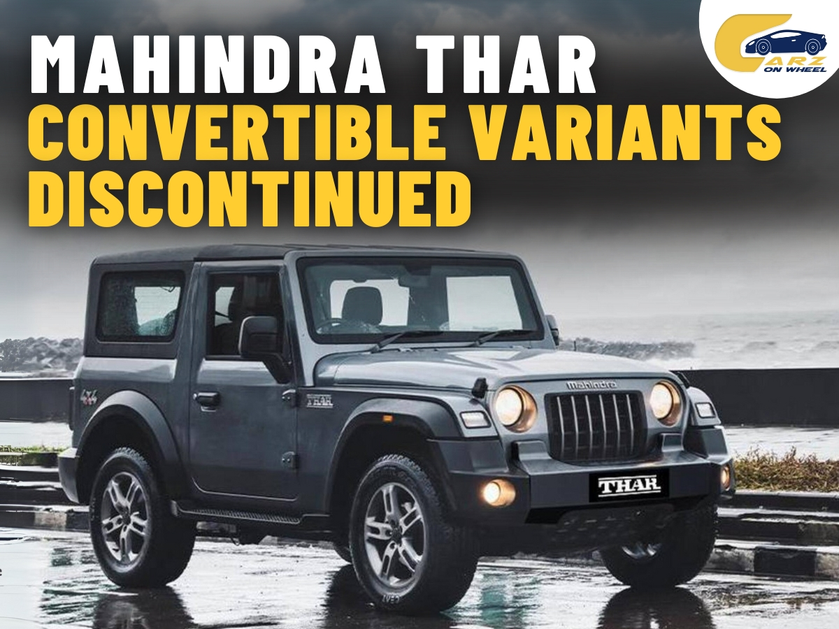 Mahindra Thar: Convertible Soft-Top Variants Discontinued-image