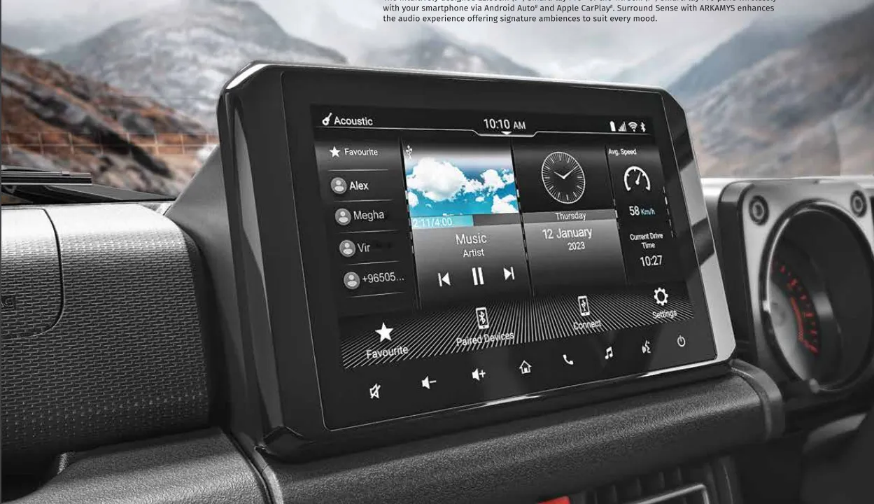 maruti-suzuki-jimny-infotainment-system